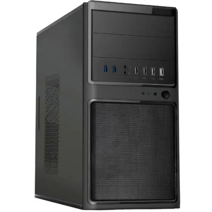 NaviaTec 6812-2U34U2 mATX Mid Tower PC Case 2x USB3.0, 4x USB 2.0, No PSU