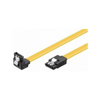 NaviaTec HDD SATA cable 1.5/3/6 Gbit/s 7 pin SATA L-type plug 0,5m 