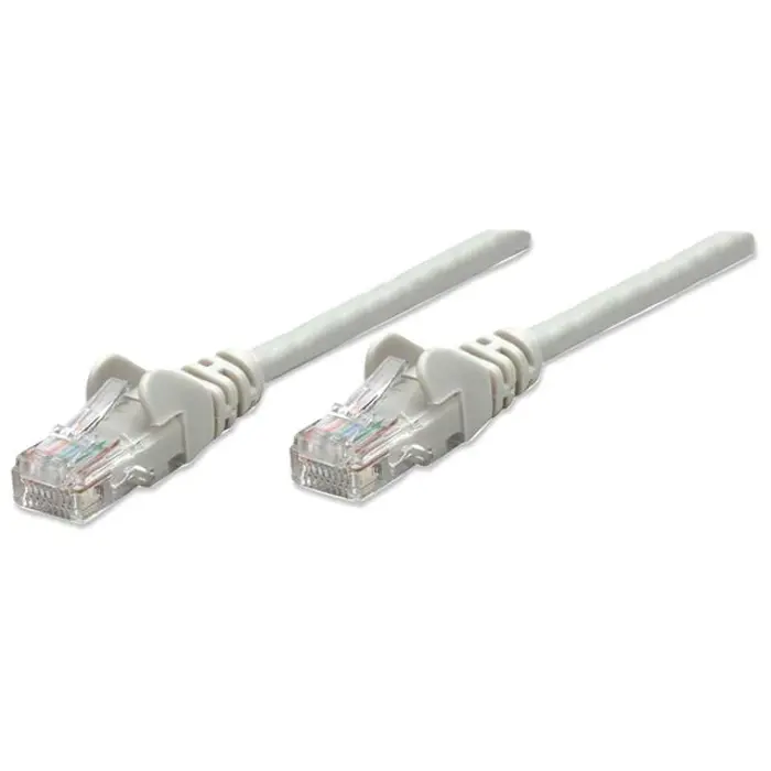 Network Cable, Cat6 certified, CU, U/UTP, PVC, 1.5 m, Gray