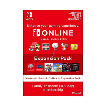 Nintendo Switch Online + Expansion Pack (365 Days Family Membership)