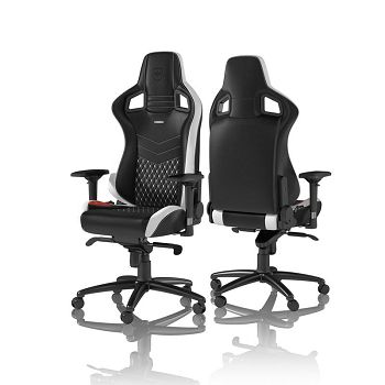 Noblechairs EPIC Echtleder Gaming Stolica - crna/bijela/crvena NBL-RL-EPC-001