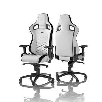 Noblechairs EPIC Gaming Stolica - bijelo/crna NBL-PU-WHT-001