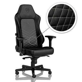 Noblechairs HERO Gaming Stolica - crna/platinasto bijela NBL-HRO-PU-BPW