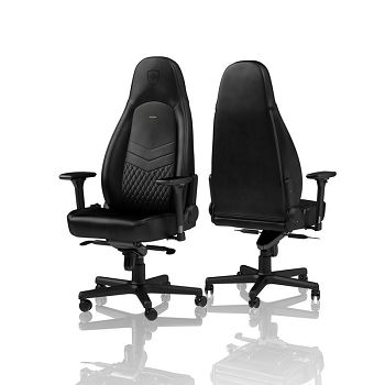 Noblechairs ICON Gaming Stolica - crna, prava koža NBL-ICN-RL-BLA