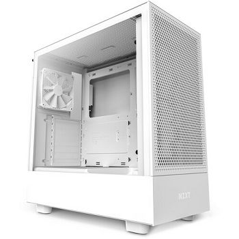 Kućište NZXT H5 Flow, bijelo, ATX, Type-C