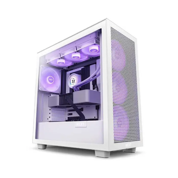 NZXT H7 Flow RGB 2024, bijelo bez napajanja, ATX