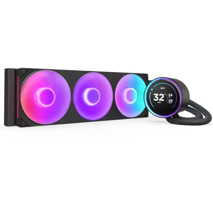 NZXT Kraken Elite 360 RGB AiO Vodeno hlađenje - 360mm, black-RL-KR36E-B2