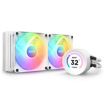 NZXT Kraken Elite RGB Vodeno hlađenje - 240mm, bijelo RL-KR24E-W1