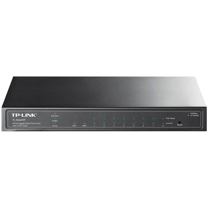 Omada 10-Port Gigabit Smart Switch with 8-Port PoE+