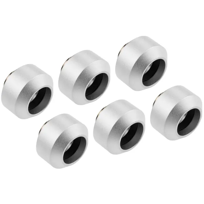 Optimus Hardtube Fittings, 14mm, 6er Pack mit Werkzeug - silber-OP-FIT-HARD-14MM-SILVER-6PACK