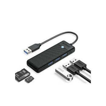 ORICO PW 4-Portni USB 3.0 Hub,Tip-A, crni (ORICO-PAPW3AT-U3-015-BK-BP)