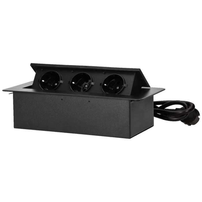 Orno Produžni kabel sa 3 x Schuko utičnice, ugradbena - OR-GM-9033(GS)/B