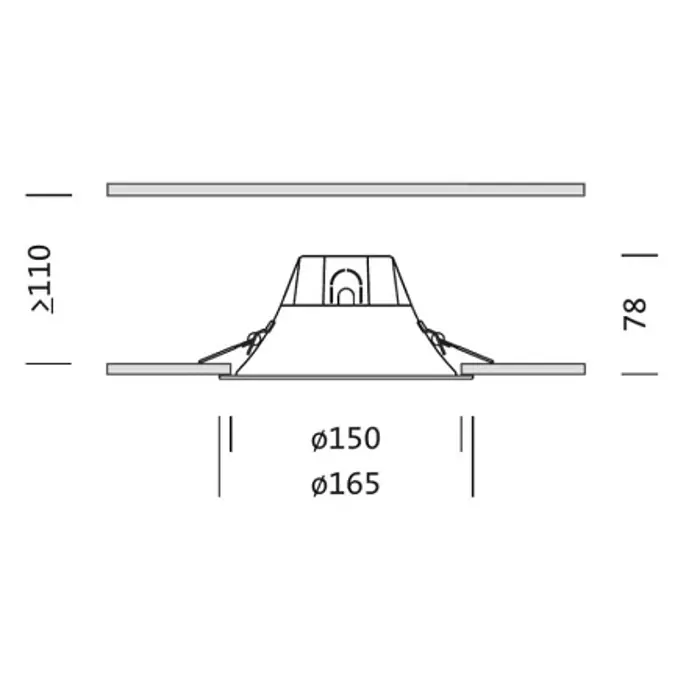 Osram dowlight Punctoled 13W, 1100lm, 4000K, fi 150mm