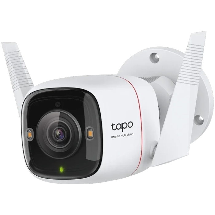 Outdoor Security Wi-Fi CameraSPEC: 2K QHD (2688x1520), F1.0, 2.4 GHz, 2T2R, 2 × External Antennas, 1 × Ethernet PortFEATURE: Night-Piercing Color Vision, Smart AI Detection and Notifications (motion, 