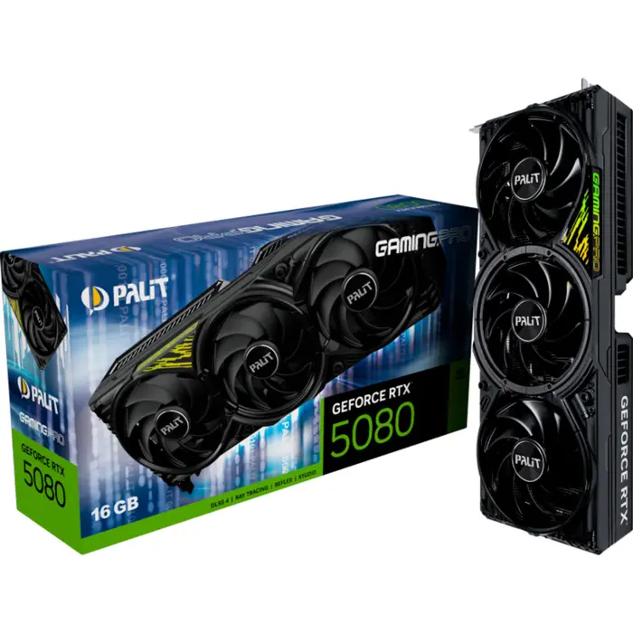 Palit 16GB GDDR7 RTX 5080 GamingPro V1