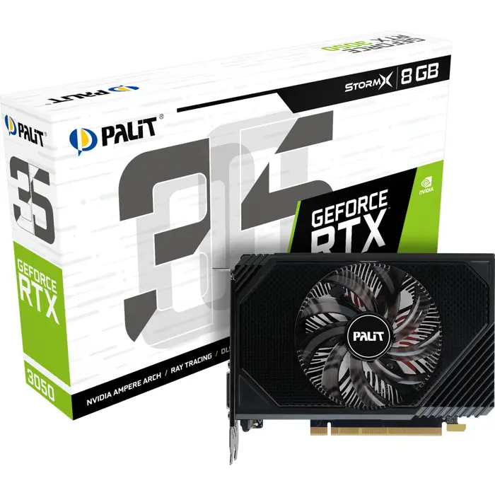 Palit GeForce RTX 3050 StormX (Lite Hash Rate, 3x DisplayPort, 1x HDMI 2.1)