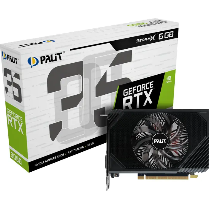 Palit GeForce RTX 3050 StormX (Lite Hash Rate, 3x DisplayPort, 1x HDMI 2.1)