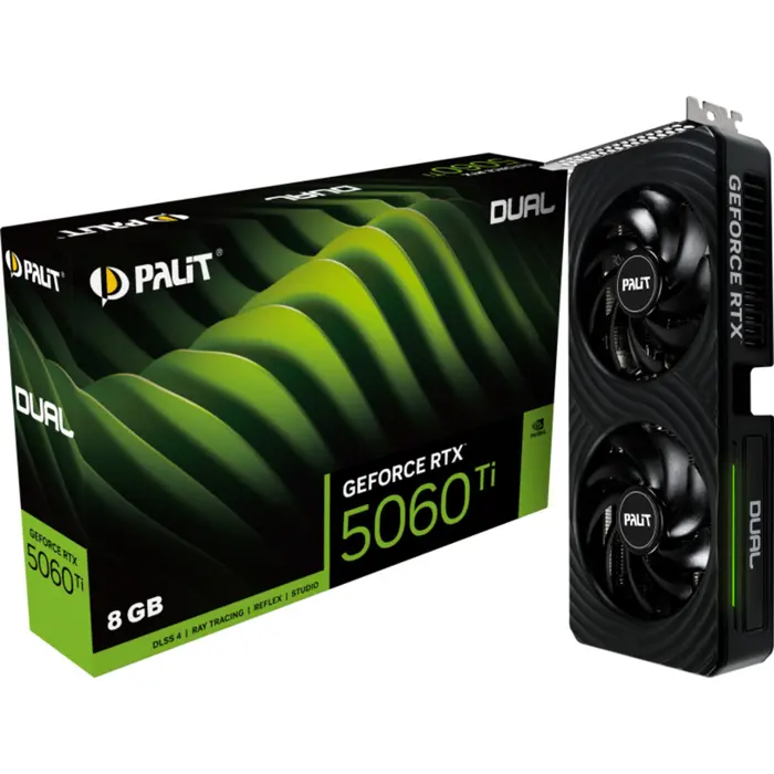 Palit GeForce RTX 5060 Ti Dual 8GB (DLSS 4, 3x DisplayPort, 1x HDMI 2.1)