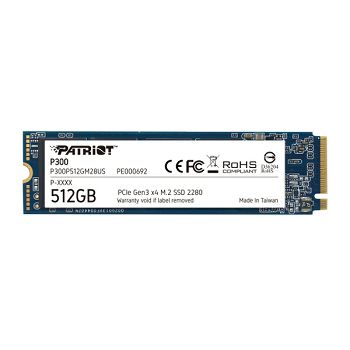SSD Patriot P300 R1700/W1200, 512GB, M.2 NVMe