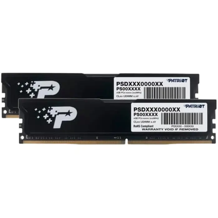Patriot DDR4 - 16 GB -3200 - CL - 22 - Dual Kit, Signature Line (black, PSD416G3200K)