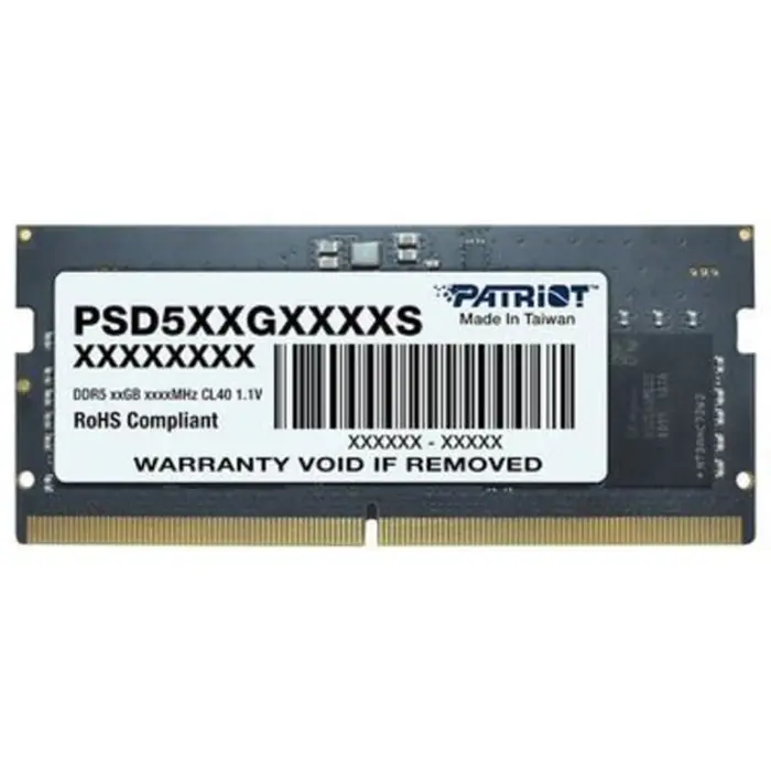 Patriot DDR5 - 16GB - 4800 - CL - 40, single (black, PSD516G480081S, Signature)