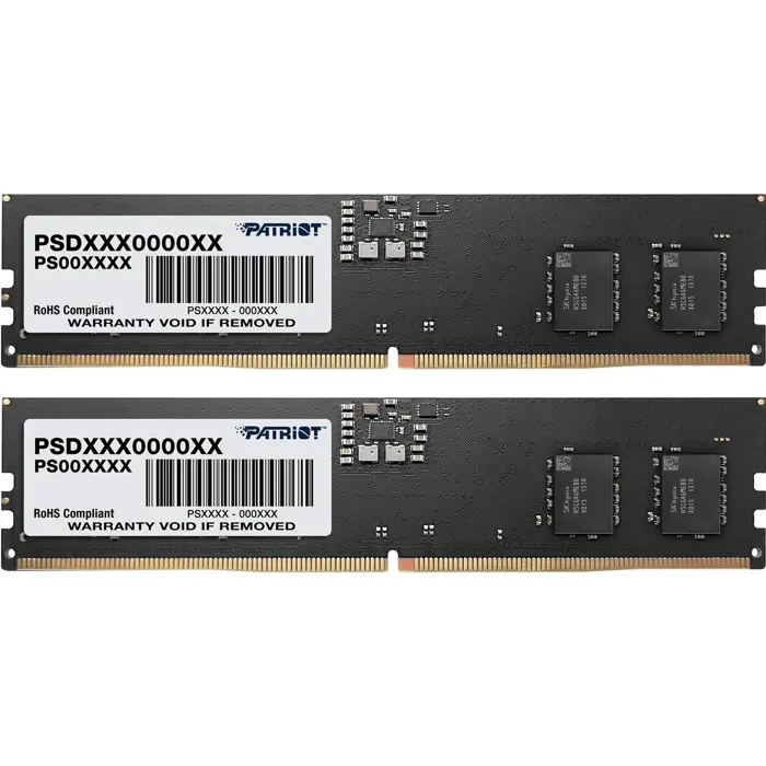 Patriot DDR5 - 32GB - 4800 - CL - 40 (2x 16 GB) dual kit, RAM (black, PSD532G4800K, Signature)