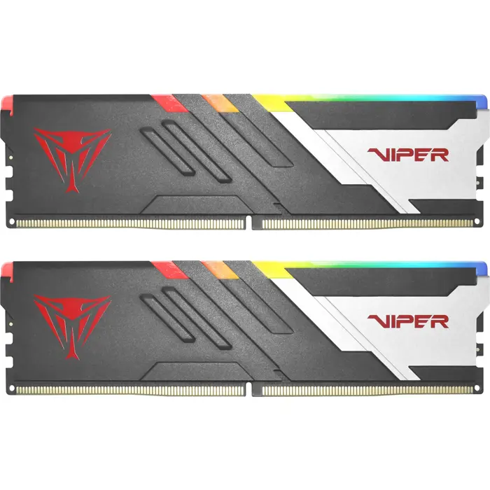 Patriot DDR5 - 64GB - 6000 - CL - 30 (2x 32 GB) dual kit, memory (black, PVVR564G600C30K, Viper Venom RGB, INTEL XMP, AMD EXPO)