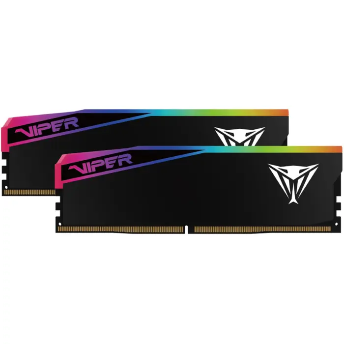 Patriot DDR5 - 96GB - 6000 - CL - 28 (2x 48 GB) Dual Kit, RAM Black, VEUR596G6028K, Viper Elite 5 Ultra RGB, INTEL XMP, AMD EXPO