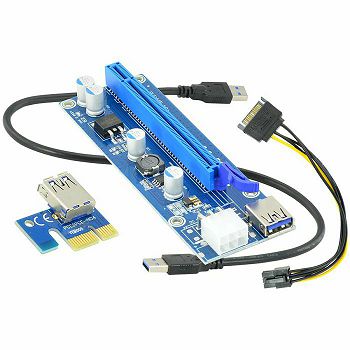 PCIe Riser Akyga 1x-16x USB3.0
