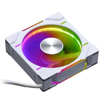 PHANTEKS D30 PWM Regular Airflow D-RGB Fan - 120mm, white PH-F120D30_DRGB_PWM_WT01