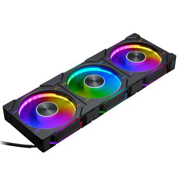 PHANTEKS D30 PWM Regular Airflow D-RGB Fan, Pack of 3 - 120mm, Black PH-F120D30_DRGB_PWM_BK01_3P