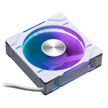PHANTEKS D30 PWM Reverse Airflow D-RGB Fan - 120mm, White PH-F120D30R_DRGB_PWM_WT01