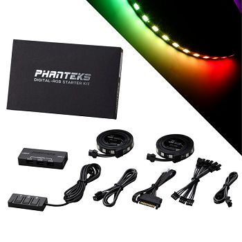 PHANTEKS Digital-RGB Starter Kit inkl. Controller und 2x LED-Strip PH-DRGB_SKT