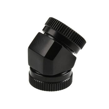 PHANTEKS Glacier Adapter 45 degrees 12mm OD to 12mm OD hard tube, black PH-A45_BK_12