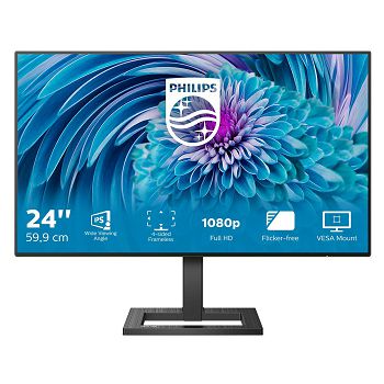 Philips 23,8" 241E2FD, VGA, DVI, HDMI, 300cd/m2