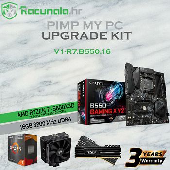 PimpMyPC Gaming Upgrade Kit R7.B550.16 (AMD Ryzen 7 5800X3D, B550, 16GB DDR4)