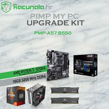 PimpMyPC Upgrade Kit A57.B550 (Ryzen 7 5700X, AirC., B550M, 16GB DDR4 3200MHz)