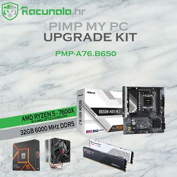 PimpMyPC Upgrade Kit A76.B650 (Ryzen 5 7600X, AirC., B650M, 32GB DDR5 6000MHz)