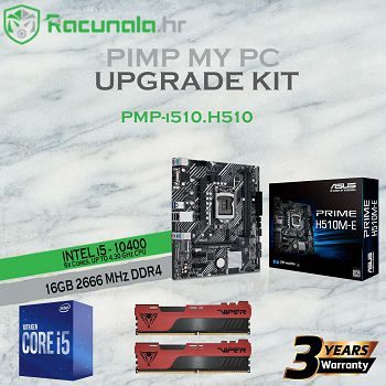 PimpMyPC Upgrade Kit i510.H510 (Intel i5 10400, H510M, 16GB DDR4 2666MHz)