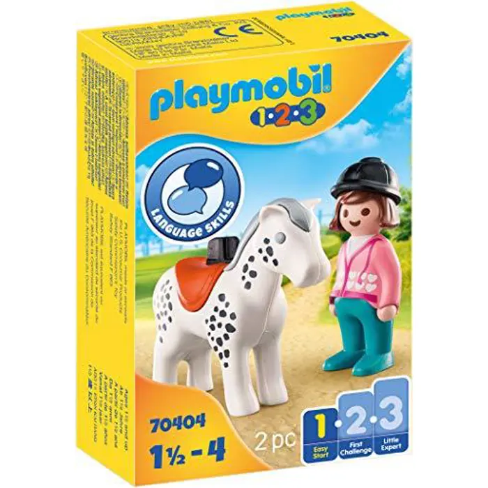 PLAYMOBIL 70404 Rider with horse, construction toys