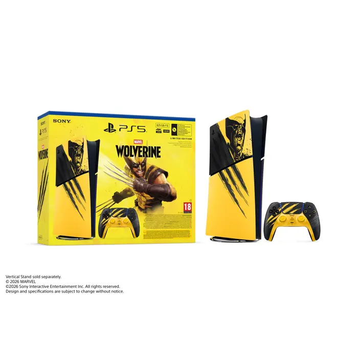 PlayStation 5 Digital Edition E chassis Marvel’s Wolverine Battle Yellow Limited Edition VCH - PREORDER 16.09.