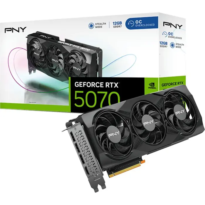 PNY GeForce RTX 5070 OC (DLSS 4, 3x DisplayPort, 1x HDMI 2.1)