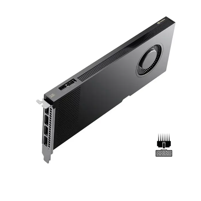 PNY RTX PRO 4000 Blackwell, 24 GB GDDR7 ECC 192-bit, 140W, PCI Express 5.0 x16, 4 x Display Port 2.1, ATX bracket, 1x CEM5 16-pin power supply cable, FHML Single Slot, Small Box
