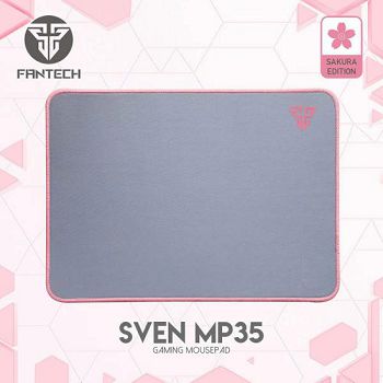 PODLOŽAK ZA MIŠ FANTECH 350x250x4 mm SVEN MP35 SAKURA EDITION SIVO-ROZA