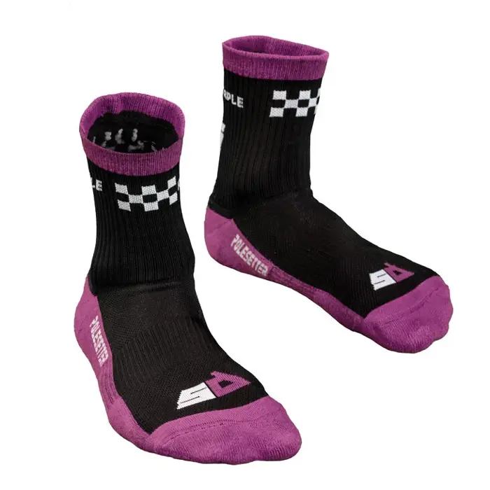 Polesetter Socken "Purple Time" mit Noppen-PS-S-PT-MN