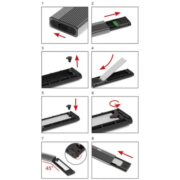 Port kućište za M.2 NVMe SSD disk
