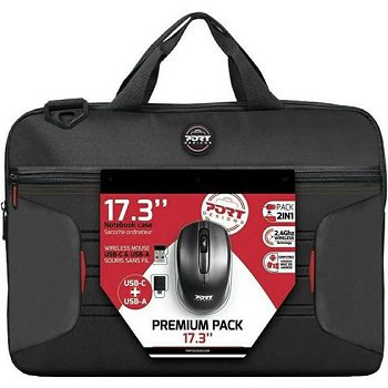 Port premium pack torba 17,3" + bežični miš, crna