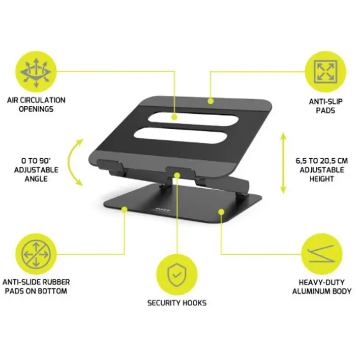 Port stalak za prijenosnik, 10 do 15,6’’, aluminij