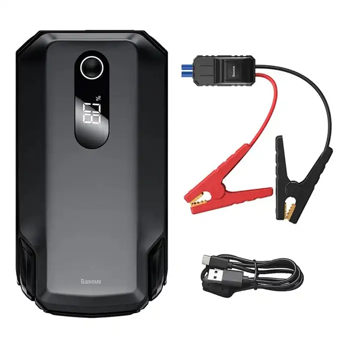 POWERBANK BOOSTER Baseus Max Car Jump Starter CGNL020001 20000mAh 12V 2000A + ALLIGATOR CLIP CABLES