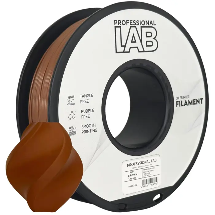 PREMIUM 3D FILAMENT PLA+ BROWN 1KG
